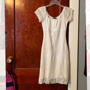 White lace dress